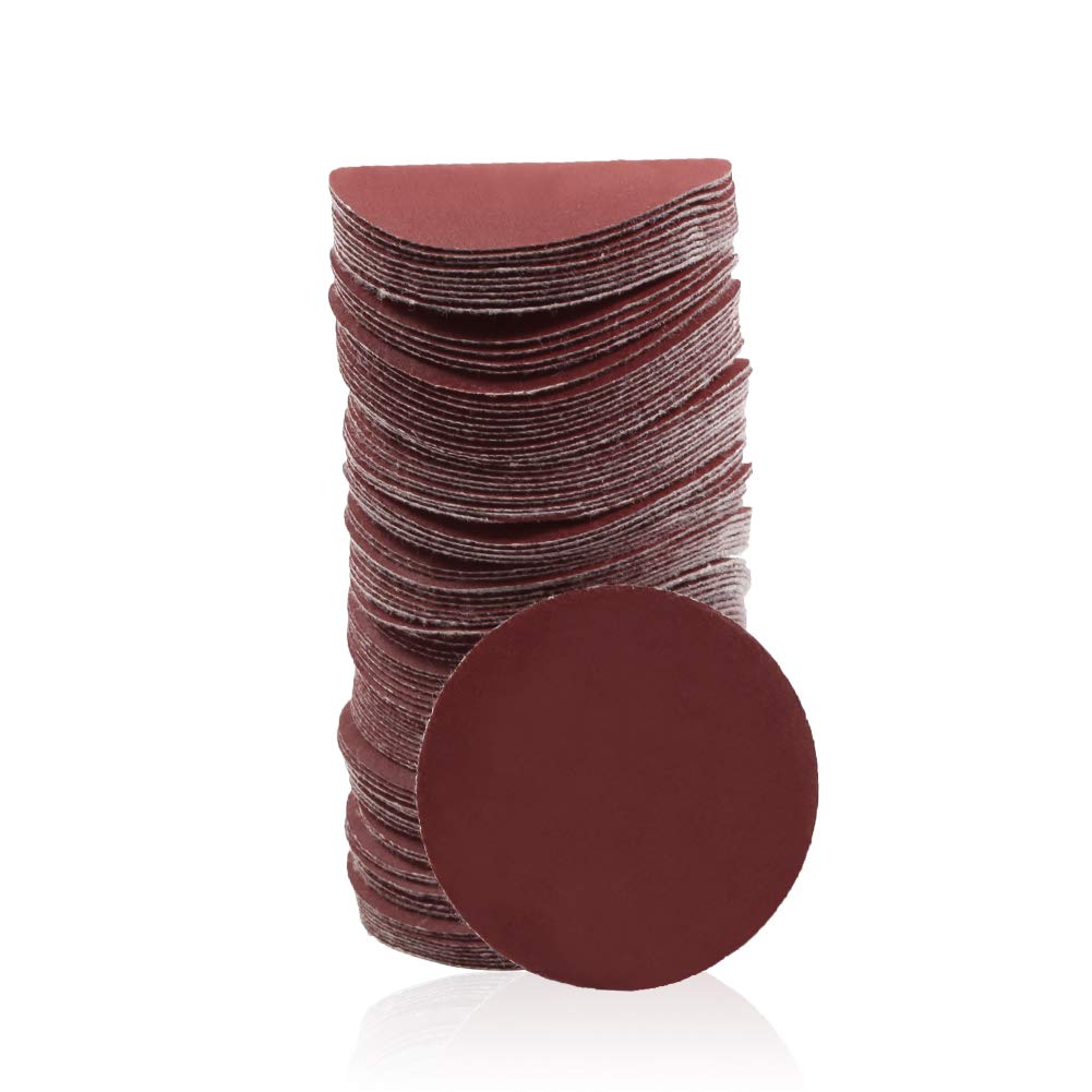 SPEEDWOX Sander Disc 100pc Sanding Hook and Loop Sandpaper 800 Grit Sanding Discs 2 inch Sandpaper for Sanders Drill Grinder Rotary Tools Attachment Woodworking Wood Auto, No Hole