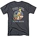 Popfunk Wonder Woman Plays Rough Licensed T-Shirt & Stickers (Medium) Charcoal