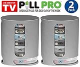 As Seen On TV Pill Pro, Weekly Pill Organizer, 2 Pack