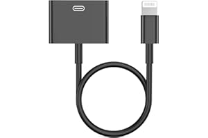 BELCOMPANY Lightning to 30 Pin Adapter for iPhone, [Apple MFi Certified] 8-Pin to 30-Pin Female Charging and Data Transfer Converter Compatible with iPhone 14 13 12 11 Xs X 8 7 6 iPad iPod-No Audio (Black)