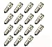 JKLcom BA9S LED Light Bulbs White 5050 5SMD BA9S 12V LED Light Bulb for Car Interior Light Bulb License Plate Light Bulb Car Replacement Lights Door Light,Pack of 20