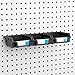 Right Arrange Pegboard Bins - 3 Pack Black - Hooks to Any Peg Board - Organize Hardware, Accessories, Attachments, Workbench, Garage Storage, Craft Room, Tool Shed, Hobby Supplies, Small Parts