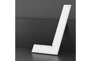 100mm x 50mm Precision Carpenter Square, Stainless Steel L-Square Framing and Rafter Tool for Woodworking, 90-Degree Layout a