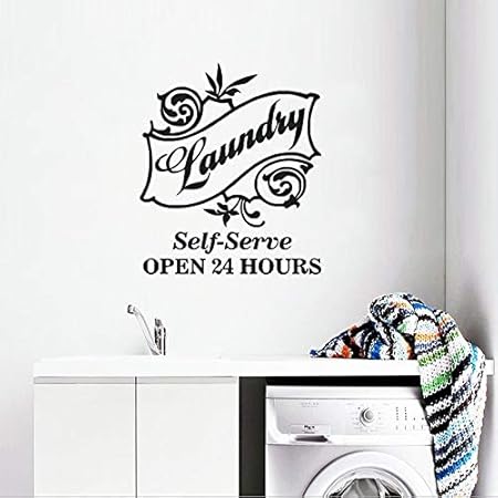 Lavandería de nuevo diseño etiqueta de la pared logotipo de