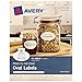 Avery Printable Blank Oval Labels, 1.5