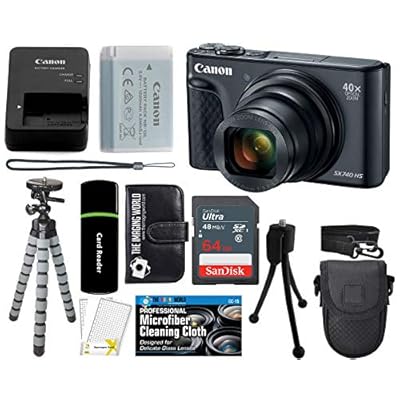 Canon PowerShot SX740 HS Digital Camera (Black) with Ecuador Ubuy