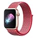 HILIMNY Compatible with for Apple Watch Band 40mm, Soft Nylon Sport Loop, Band Compatible with for iwatch Series 4, Series 3, Series 2, Series 1 (40mm, Hibiscus)