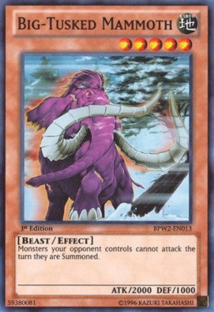 Yu-Gi-Oh! - Big-Tusked Mammoth (BPW2-EN013) - Battle Pack 2: War of the Giants - Round 2 - 1st Edition - Super Rare