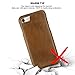 Pierre Cardin iPhone 8 Leather Case / iPhone 7 Case Protective Slim fit Snap On Hard Back Cover for iPhone 8 / iPhone 7 Brown