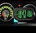 Pevor Car 12V LCD Luminous Clock Digital Thermometer Temperature Gauge Voltmeter Alarm Monitor