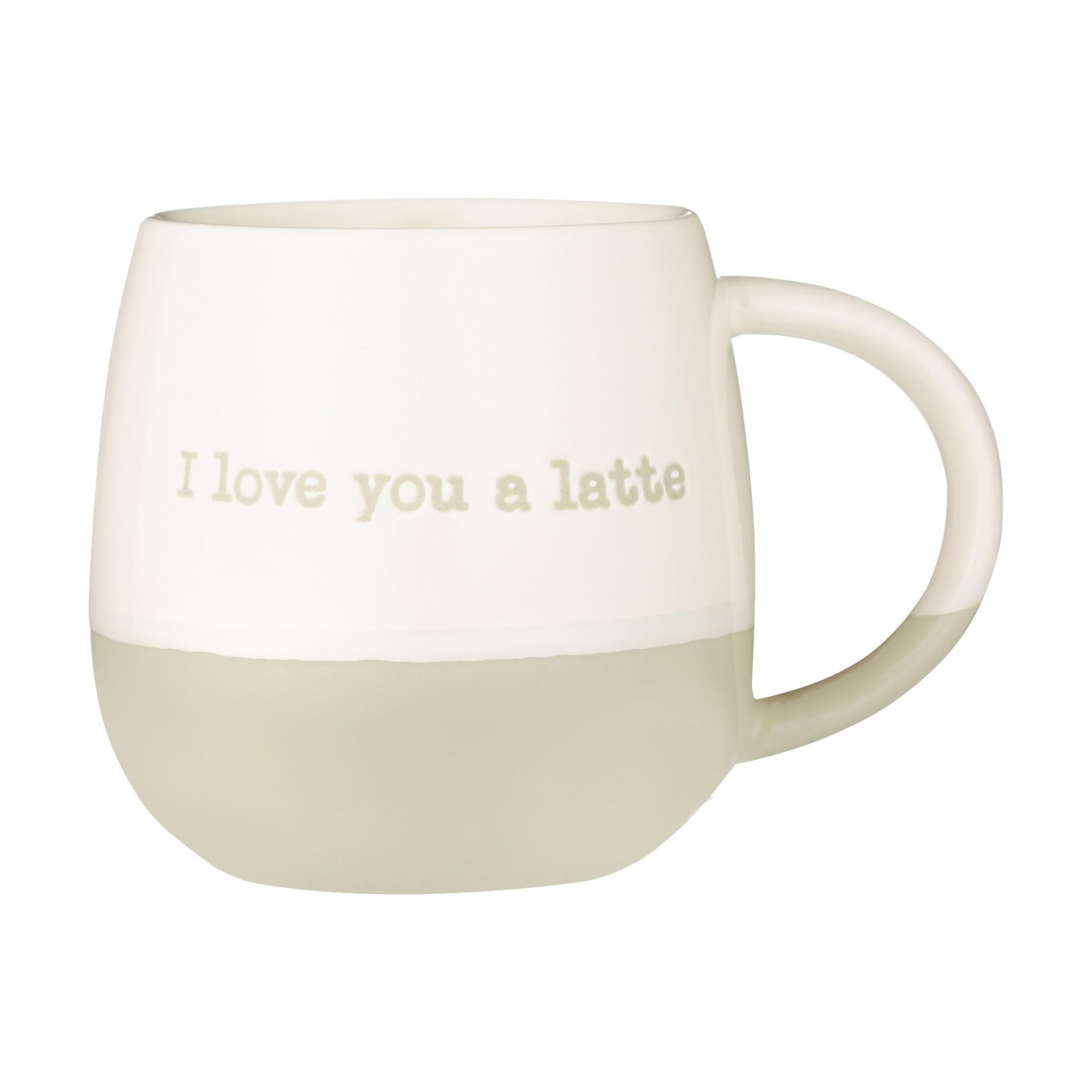 Price & Kensington Stoneware Latte Mug Coffee Tea Cup Choco I Love You A Latte Hot Chocolate Beverages 340ml