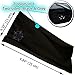 Сhieflines Yoga Headband for Women - Sweatband for Sport, Running, Workout, Traveling or Everyday Use - Insulates and Absorbs Sweat - Two-Sided: Black & Grey