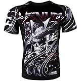 Venum Samurai Skull Short Sleeve MMA Rashguard - Black