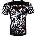 Venum Samurai Skull Short Sleeve MMA Rashguard - Black