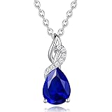 FANCIME 14 Carat Solid White Gold Teardrop
