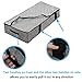 Homyfort Underbed Storage Bag Containers - 2 Pack, 39x20x6 inches Foldable Breathable Fabric Blankets Clothes Comforters Storage Bags for Closet, with Clear Zippered Lid and 4 Strong Handles, Black