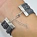 Twinkle Handmade Puzzle Piece JigSaw Puzzle Infinity Leather Bracelet for Women Girl (All Gary)
