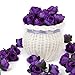 Tinksky 50pcs 3cm Artificial Roses Flower Heads Wedding Decoration (Purple)