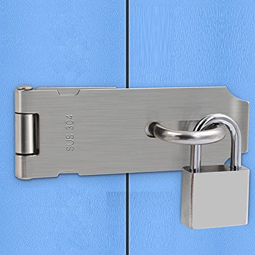 2 Pack Stainless Steel Door Lock Hasp - 4IN Security Clasp For Gates, Cabinets & Storage