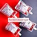 POKONBOY 30 Pack Halloween Novelty Blood Bags Drink Container with 2 Funnels for Halloween Party Decorations, Reusable Food Grade 6 Patterns 8.5OZ Bags Halloween Party Cups for Theme Parties, Zombie, Vampire Party Favors