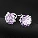 UHIBROS Jewelry Stainless Steel Womens Cubic Zirconia Stud Earrings Multicolor Set Piercing 8 Pairs Multi-Color