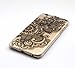 iPhone 6 Plus Case,iPhone 6s Plus Case,LUOLNH Henna Mandala Bihexagonal Flower Hard Plastic Clear Case Skin Cover for Apple iPhone 6/6S Plus (5.5)inch(Black)