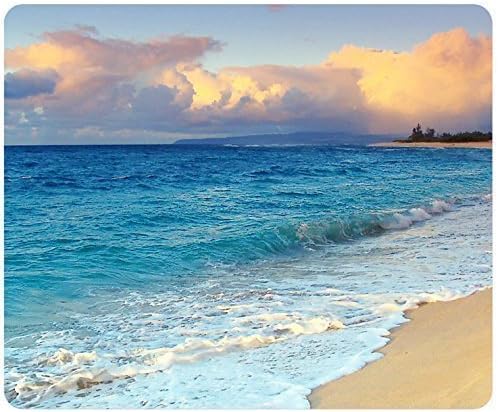 Beaches Wave Sky Cloud Sand USA Sea Hawaii Personalized Custom Gaming Mouse Pad Rubber Durable Computer Desk Stationery Accessories Mouse Pads For Gift