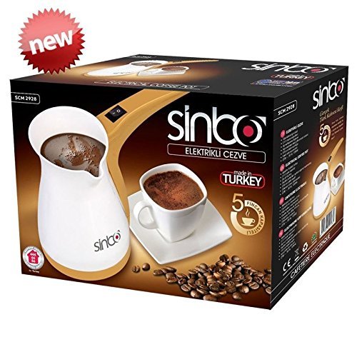 Click Here to See More Images Sinbo SCM 2928 Greek Turkish Coffee Maker Machine Electric Pot Briki Ibrik 220V