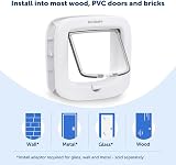 PetSafe Manual-Locking Cat Flap 4-Way Lock White Energy Efficient view 4