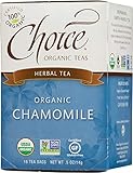 Choice Organic Caffeine Free Chamomile Herbal Tea, 16 Count Box