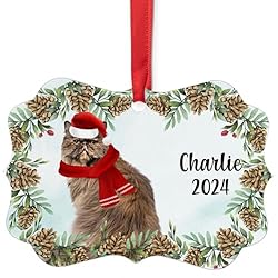 Tortoiseshell Persian Cat Christmas Ornament 2024