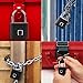 Fingerprint Padlock, One Touch Open Gym Lock for Locker, Sports, School & Employee Locker, Suitcase (No App, No Bluetooth & No Breaking into Troubled)