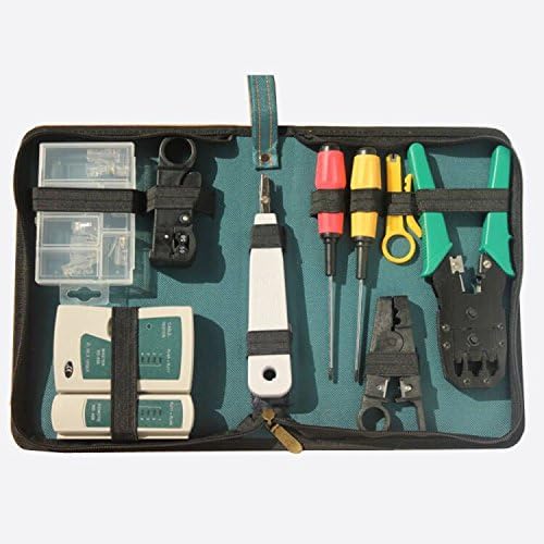 KIYHPYP 11 in 1 Network Repair Tools-Professional LAN Cable Tester Net Computer Maintenance Repair Kit Toolbox by HPYP