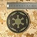 Star Wars Galactic Empire Olive Drab OD Imperial Logo PVC Rubber 3D Fastener Patch