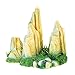 Aquarium Decor Mountain View Stone Decorations Yellow Fish Tank Ornament Largethumb 3