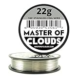SS 316L - 100 ft. 22 Gauge AWG Stainless Steel Resistance Wire 0.64 mm 22g 100'