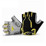 Cool Change Cycling Gloves Mountain Bike Gloves SBR Pad Shockproof | Anti- Slip | Breathable Biking Gloves Sports Half Finger Bicycle Gloves for Men Women