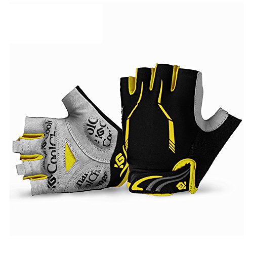 Cool Change Cycling Gloves Mountain Bike Gloves SBR Pad Shockproof | Anti- Slip | Breathable Biking Gloves Sports Half Finger Bicycle Gloves for Men Women