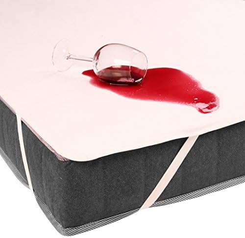 sinnlein® Waterproof Anti-Allergy Mattress Protector Terry Toweling and Breathable Cotton Top (Double Size 140x200cm)