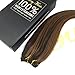 Sunny 18inch Seamless Weft Sew in Hair Bundles Multi Color Darkest Brown with Caramel Blonde Hair Extensions Human Hair Weft Hair Brazilian 100g/pack