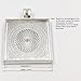Dcatcher 24 PCS Bezel Pendant Trays Square Cabochon Settings Trays Pendant Blanks, Silver (Silver)