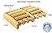 SPJ: Reflexology Acupressure Stress Relief Oriental 5 Wooden Foot Massage Roller Blood Circulation Promotion Plantar Fasciitis Care (10.7 X 6.5 X 1.8 inches)