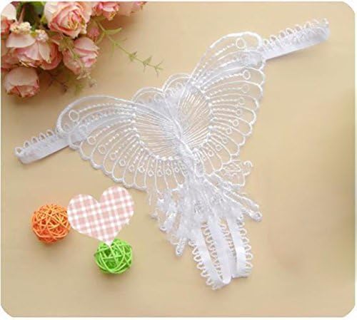 KRSD-Romantic transparent lace Butterfly starting small t pants sexy lady sexy underwear to lure,White