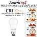 JEWUNO AmeriLuck 3-Way LED Light Bulb A19, Multi Wattage 50-75-100W Equivalent, Low-Medium-High Setting, Omni-Directional, 2 Pack, Warm White 3000K