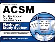 Flashcard Study System For The Acsm Certified Clinical