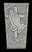 Granite Memorial Vase with Design Tapered (5