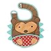Skip Hop Zoo Little Kid and Toddler Tuck-Away Water Resistant Baby Bib, 6 Months +, Multi Hudson Hedgehog