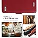 FYY [Genuine Leather Wallet Case for Apple iPhone 8 Plus 2017/iPhone 7 Plus 2016, Handmade Flip Folio Wallet Case with Kickstand Card Slots Magnetic Closure for iPhone 8 Plus/iPhone 7 Plus Wine Red