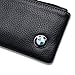 BMW Car Key Holder Remote Cover Fob with 1 Metal Keychain - Genuine Leather