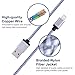EverDigi Lightning Cable, 3Pack 3FT 8 pin Nylon Braided iPhone Charging Cable iPhone Cord Compatiable with iPhone 7,7+,6s, 6s plus, 6+, 6,5s 5c 5,iPad Mini, iPad Air,iPad5,iPod, iOS10(White)